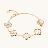 Custom Name Clover Bracelet