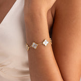 Custom Name Clover Bracelet