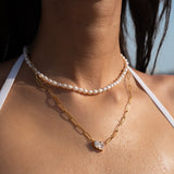 Süßwasserperlen-Halsband