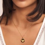 Fingerprint Double Heart Necklace