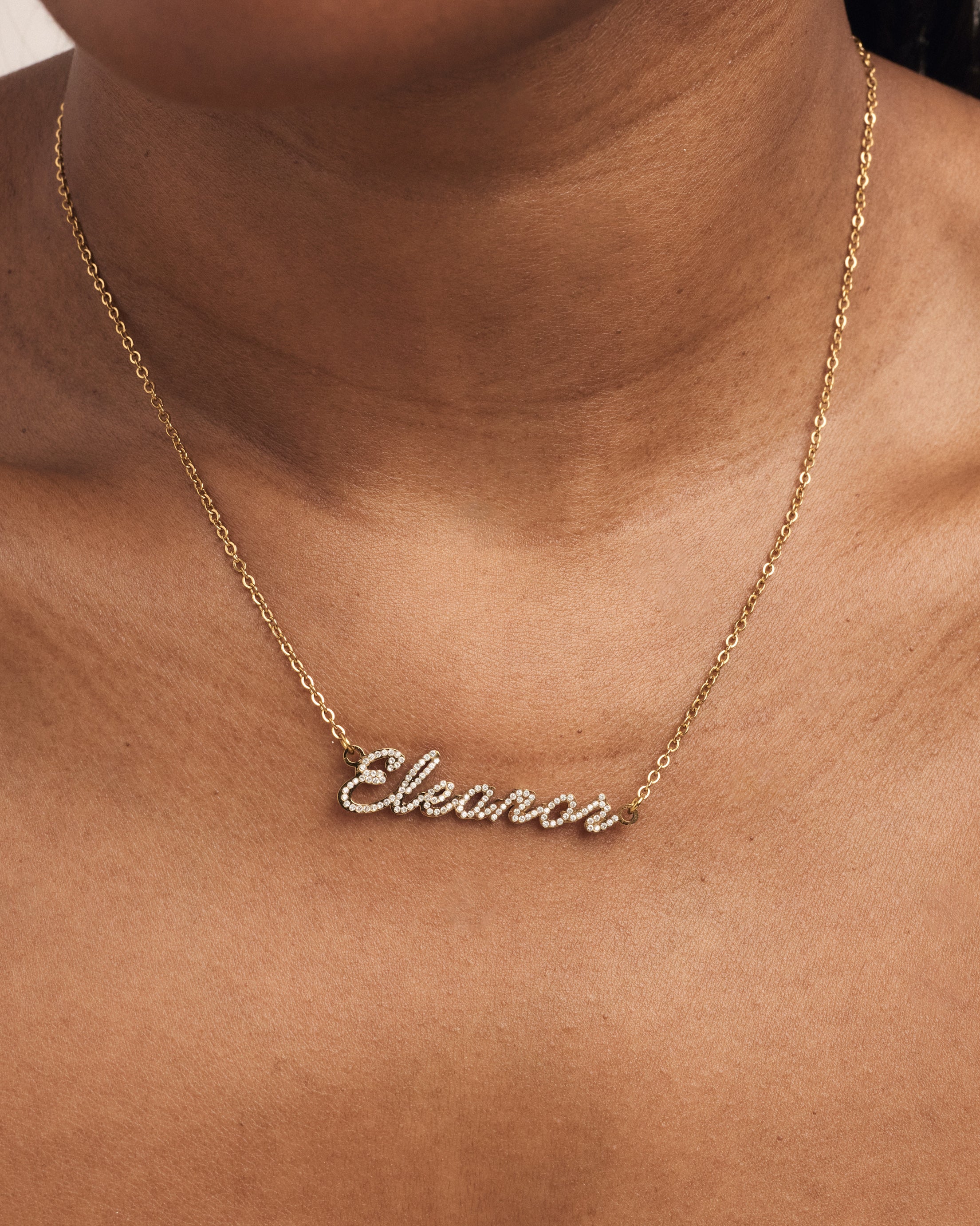 Pavé Signature Name Necklace