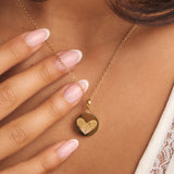 Fingerprint Double Heart Necklace