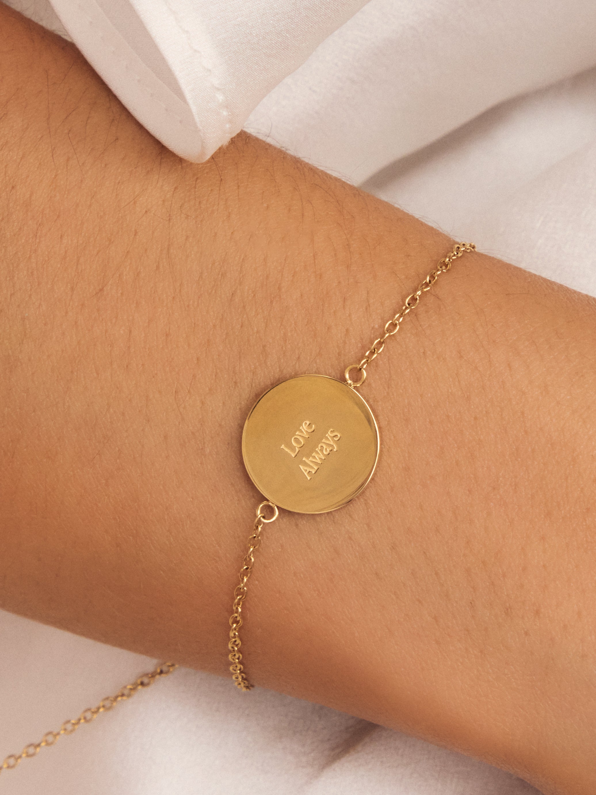 Fingerprint Double Heart Bracelet