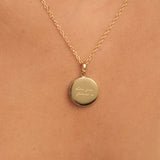 Handwriting Round Necklace