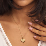 Twin Hearts Fingerprint Necklace