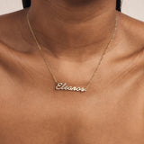 Pavé Signature Name Necklace