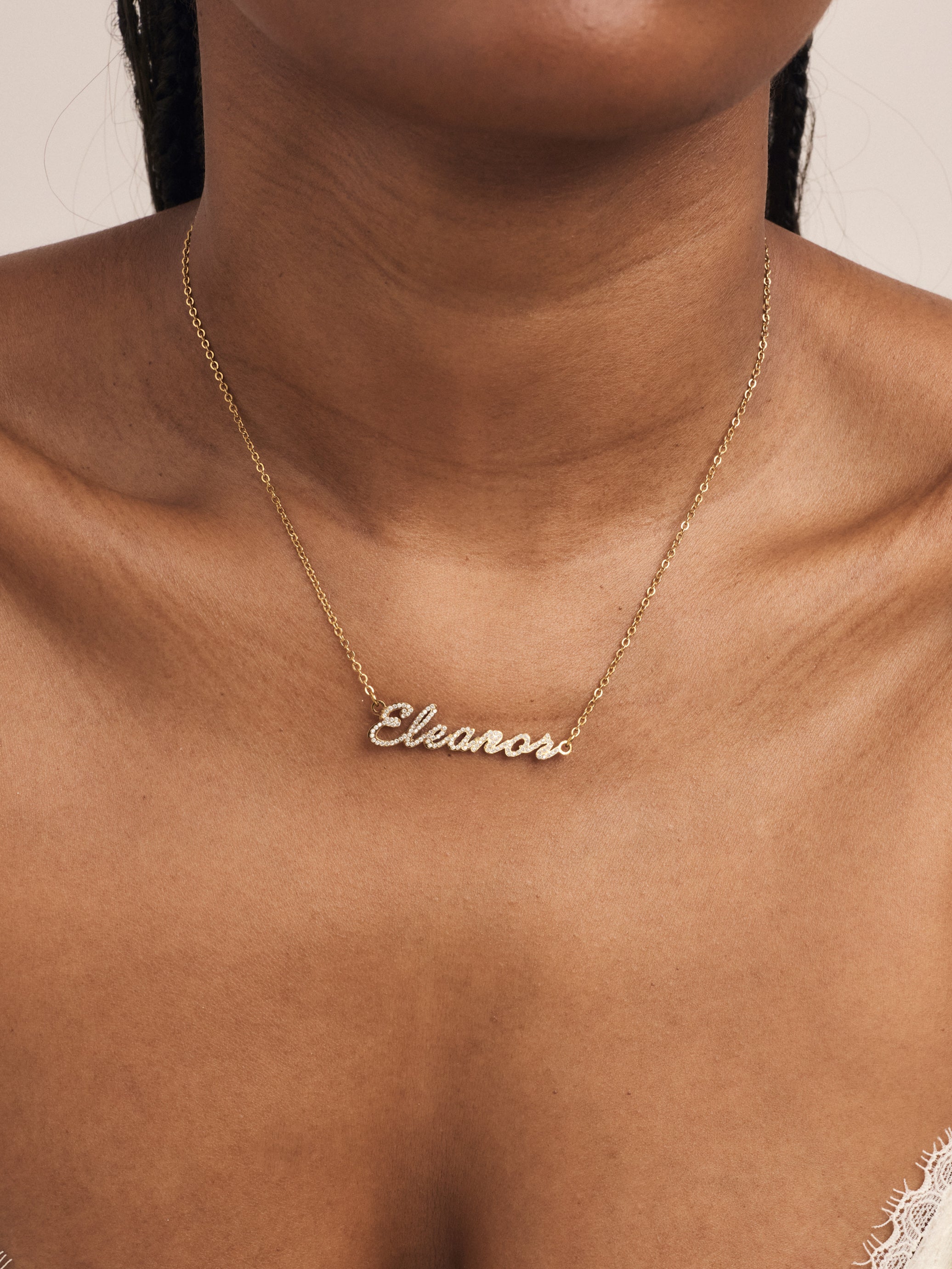 Pavé Signature Name Necklace