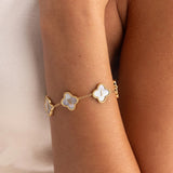 Custom Name Clover Bracelet