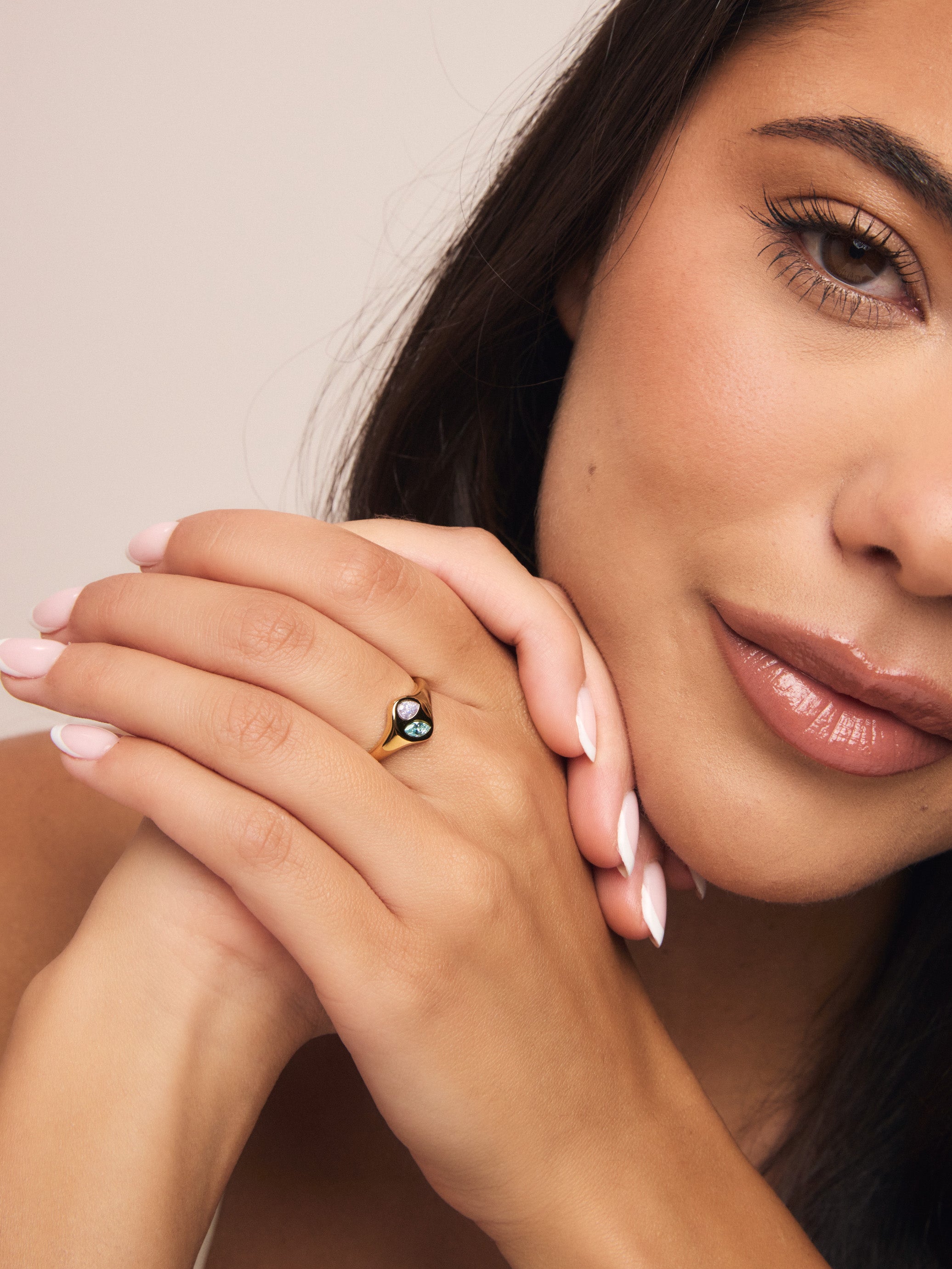 Birthstone Signet Ring
