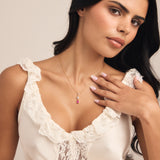 Trio Birthstone Drop Necklace