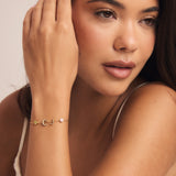 Amalia Birthstone Initial Bracelet
