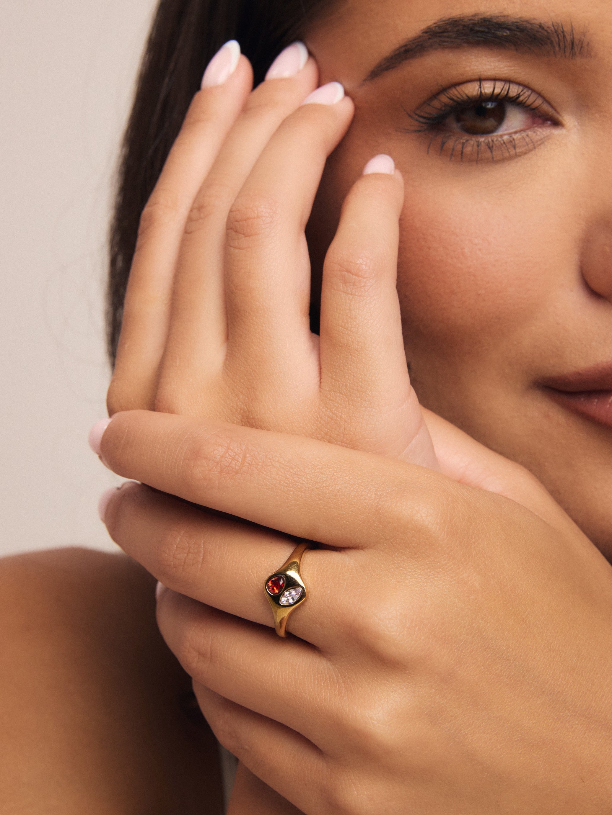 Birthstone Signet Ring