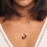 Molten Heart Photo Locket Necklace