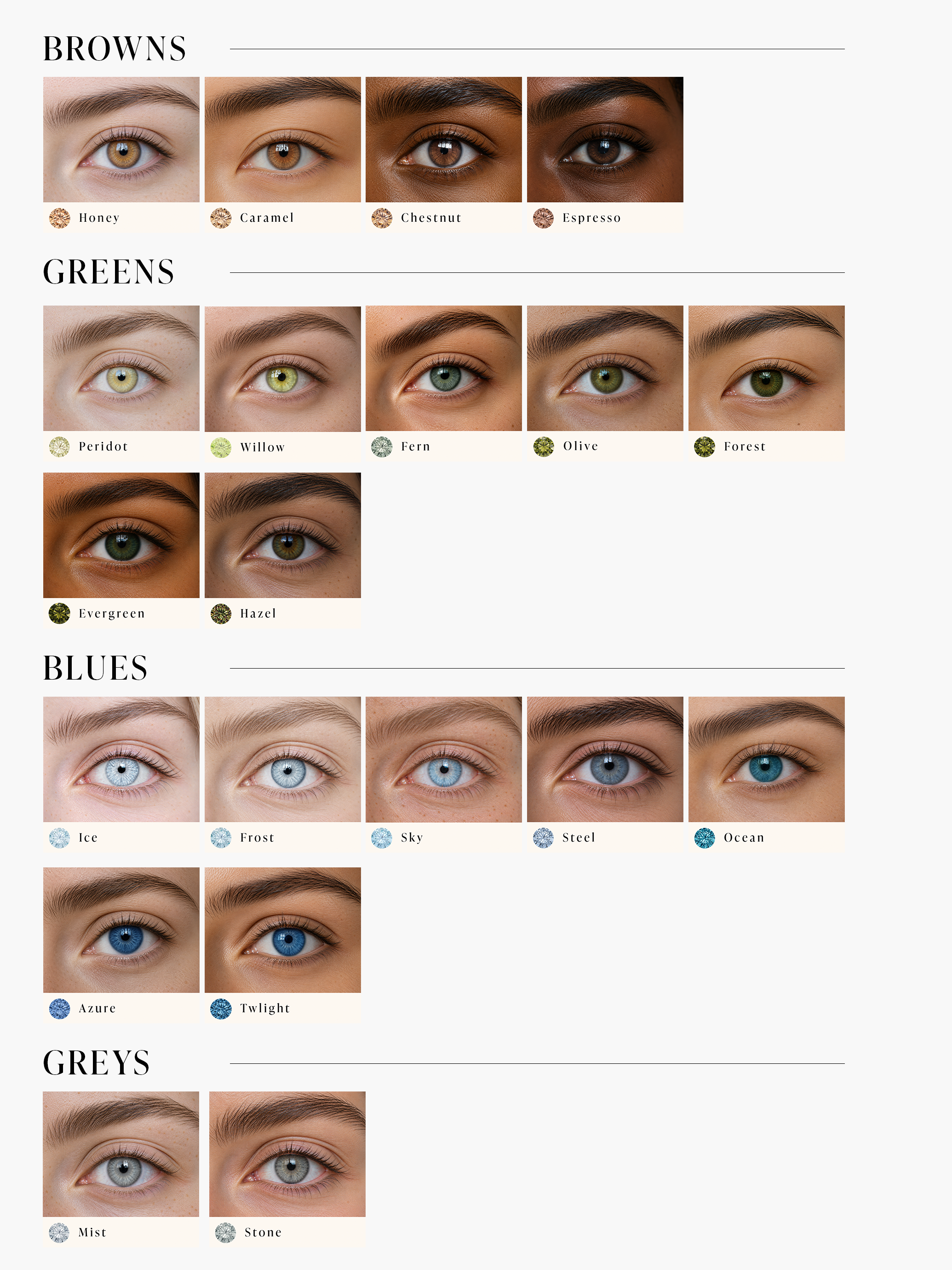 Eye Colour Tennis Bracelet