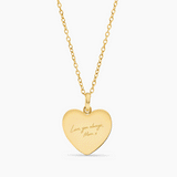 Handwriting Heart Necklace