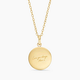 Handwriting Round Necklace
