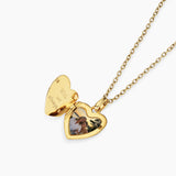 Heart Photo Locket Necklace