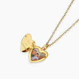 Heart Photo Locket Necklace