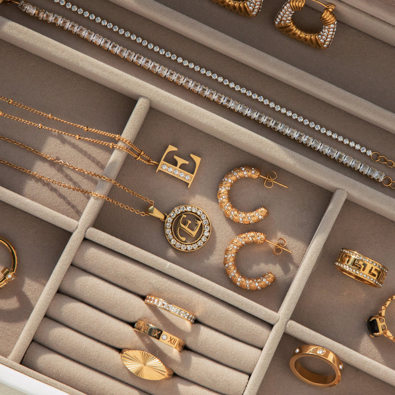 Halo Initial Necklace