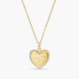 Pavé Heart Handwriting Necklace