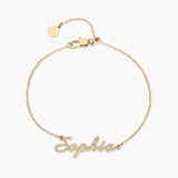 Pavé Signature Name Bracelet