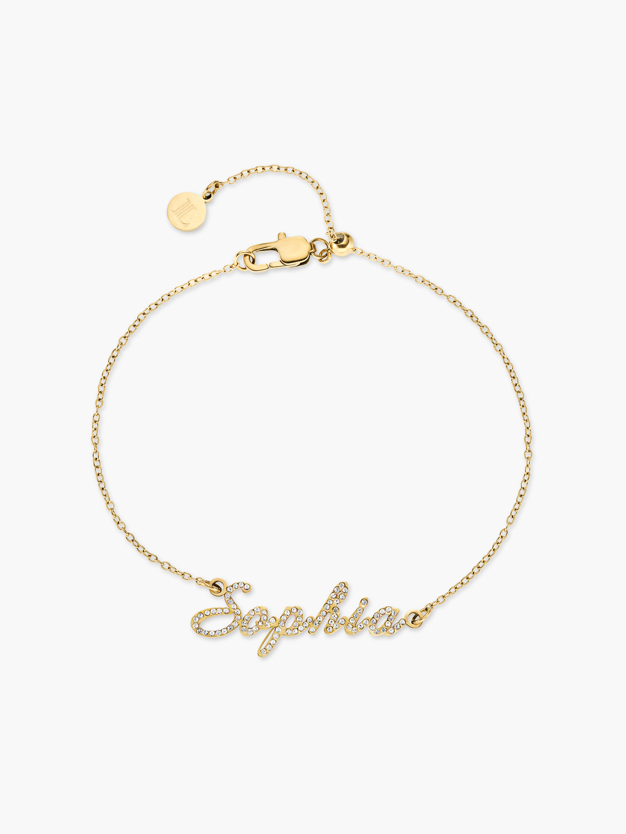 Pavé Signature Name Bracelet