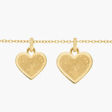 Twin Hearts Fingerprint Necklace