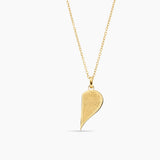 Fingerprint Split Heart Necklaces
