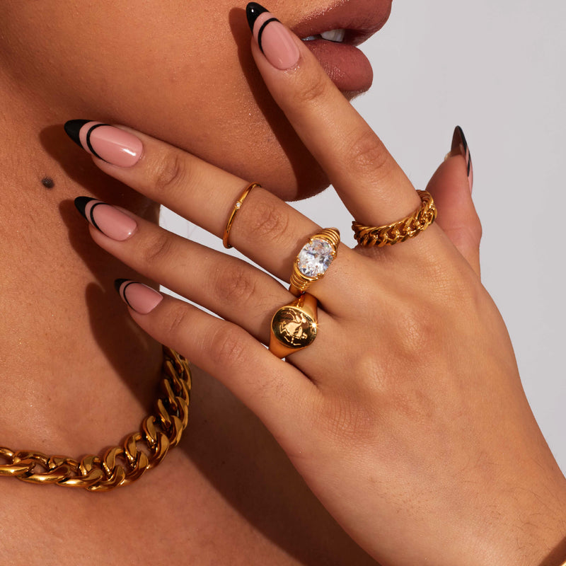 Zodiac Signet Ring‎
