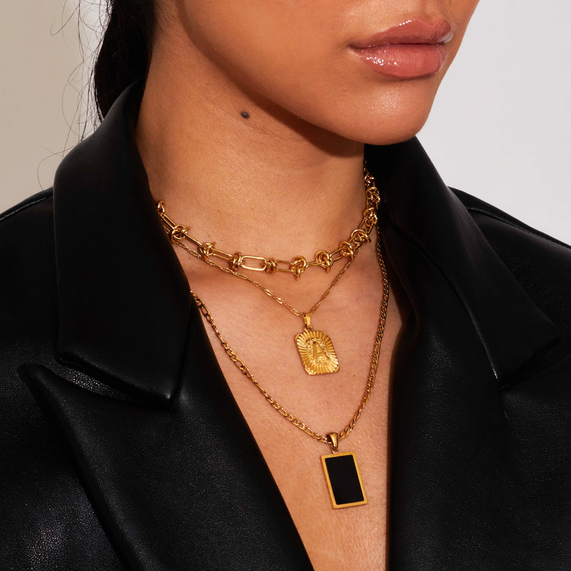 Flare Initial Necklace