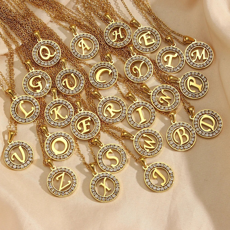 Halo Initial Necklace
