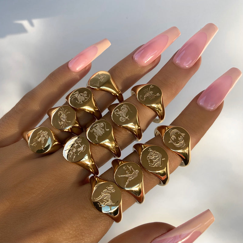 Zodiac Signet Ring‎